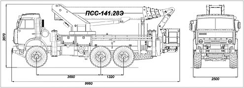 ПСС-141.28Э на шасси КАМАЗ-43118